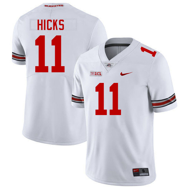 C.J. Hicks Ohio State Buckeyes Jersey College Football Uniforms-White